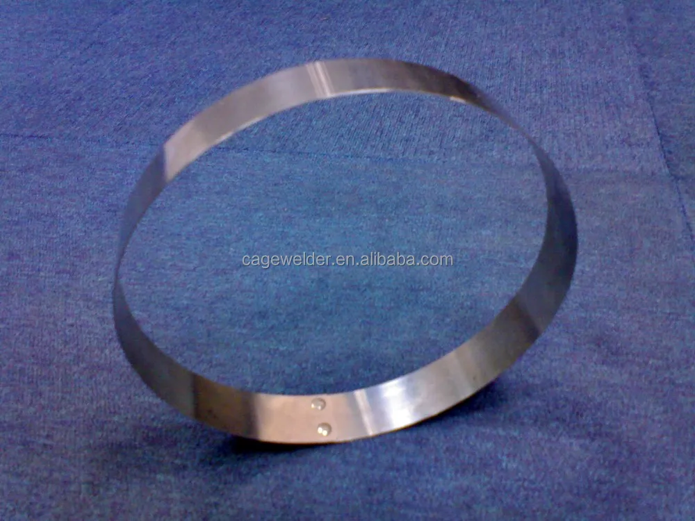 Snap band ring for filter bags