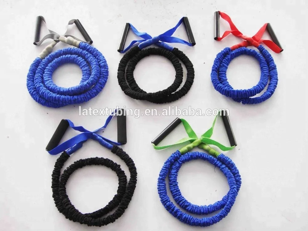 Fabric Covered Resistance Bands Fitness Exercise Workout Tubes for Fitness and Exercise