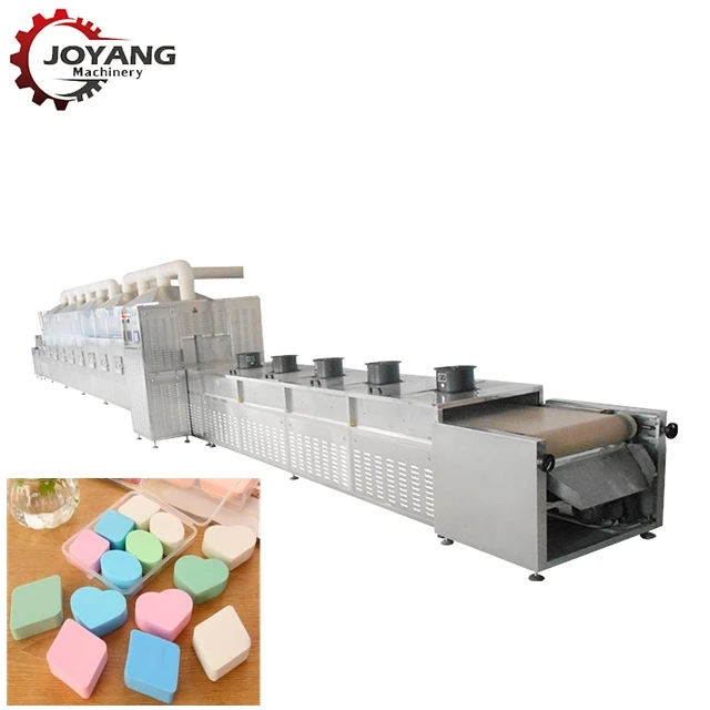 
12KW Tunnel Belt Type Make Up Sponge Microwave Dryer 