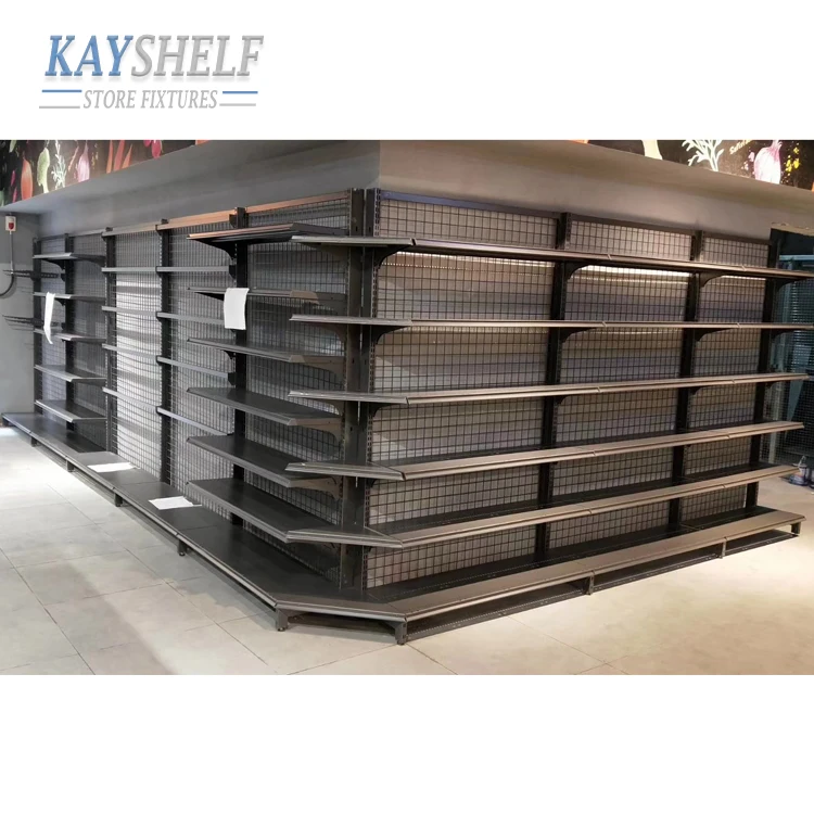 Metal display shelving retail used supermarket shelves and racks