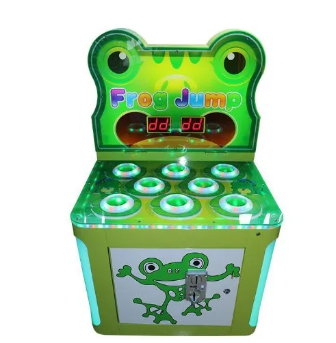 Coin Operated 2 Players Frog Jump Whac-A-Mole Arcade Indoor Sports Naughty Beat Beans Games Machine For Sale