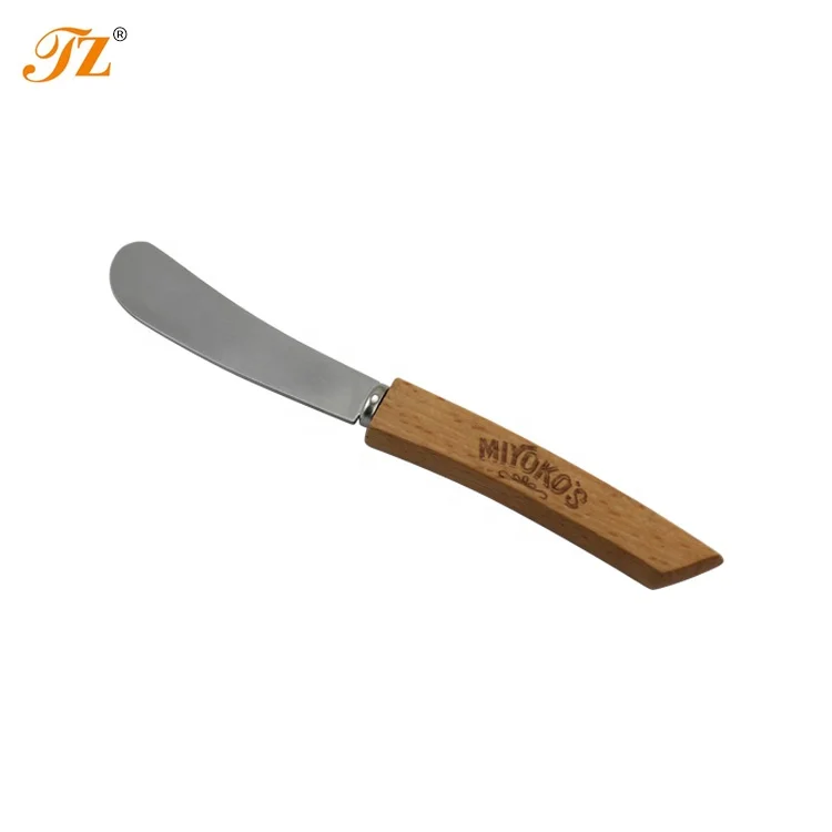 Factory Hot Sale Stainless Steel Butter Knife with Wooden Handle