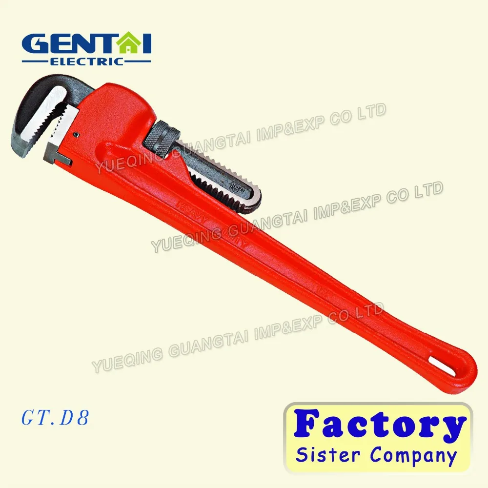 American Ridgid Type Drop-Forged High Quality Heavy Duty Pipe Wrench