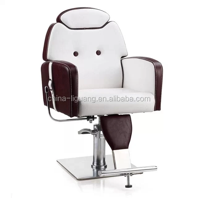 
China factory orange portable hair salon chairs reclining make up chair rotary reclining barber chair 