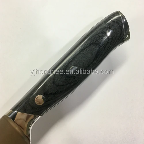 Amazon Самая продаваемая тонировка для стекла 8 дюймов с высоким содержанием углерода немецкий кухонный нож из нержавеющей стали с неприлипающим покрытием шеф-повара нож для шеф-повара