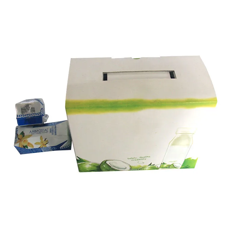 Картонная коробка для молока с принтом на заказ