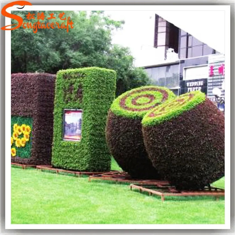 China professional factory make decorative artificial glass topiary plant