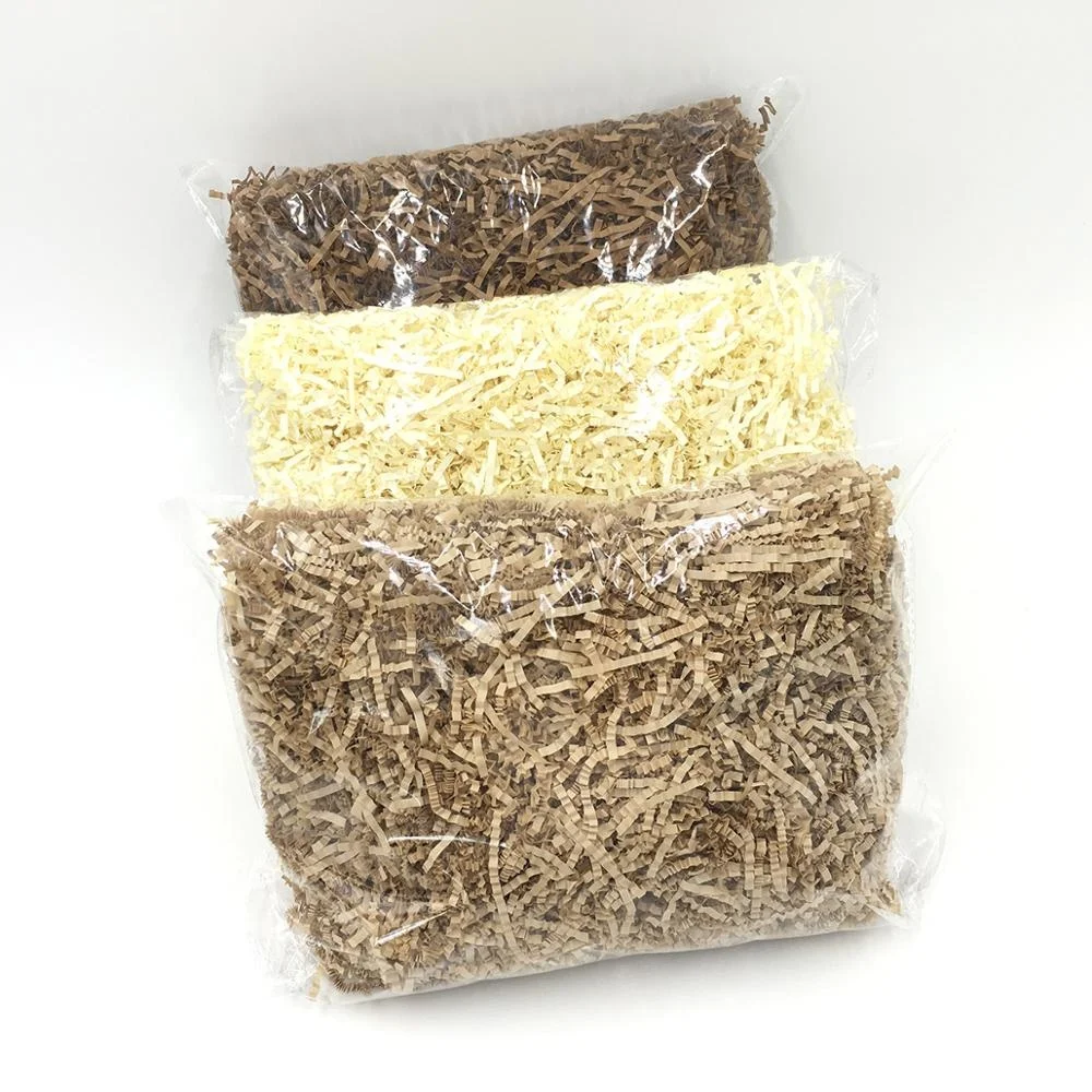 2022 Factory Wholesale Double Face Gold Shred Cutting Crinkle  Paper for Boxing Packaging Filler