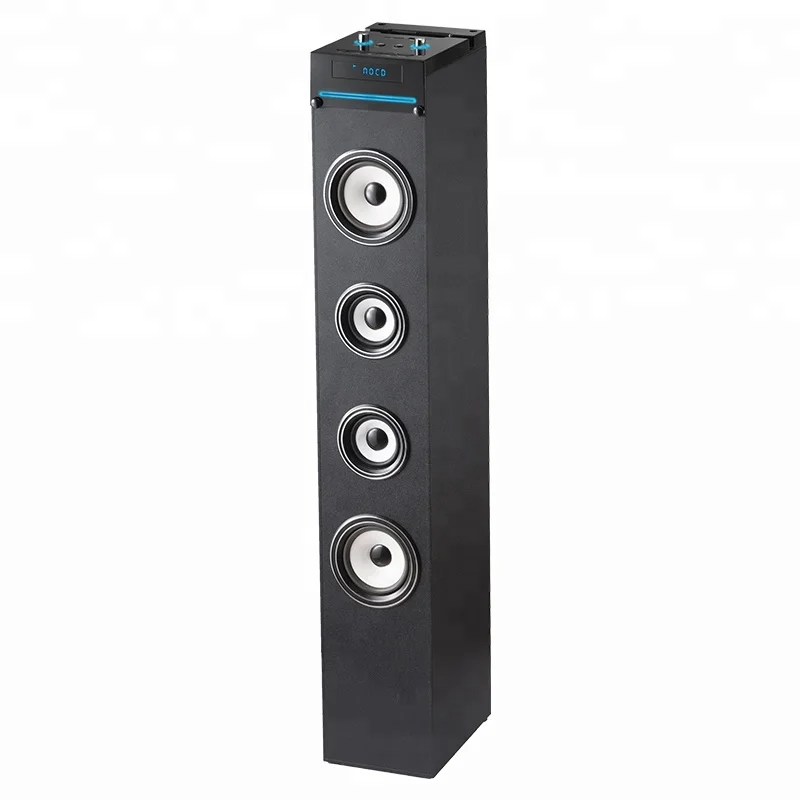 Home theatre floor standing 30W 2.0 wooden tower speaker with CD player