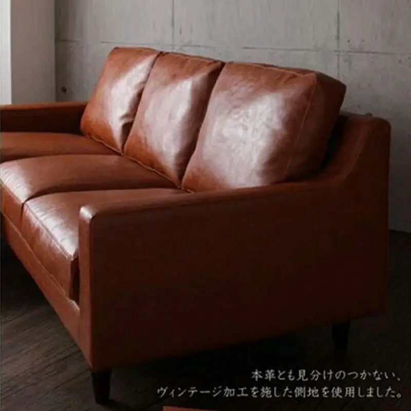 
Traditional Replica Designer Furniture Germany Living Room Leather Sofa 