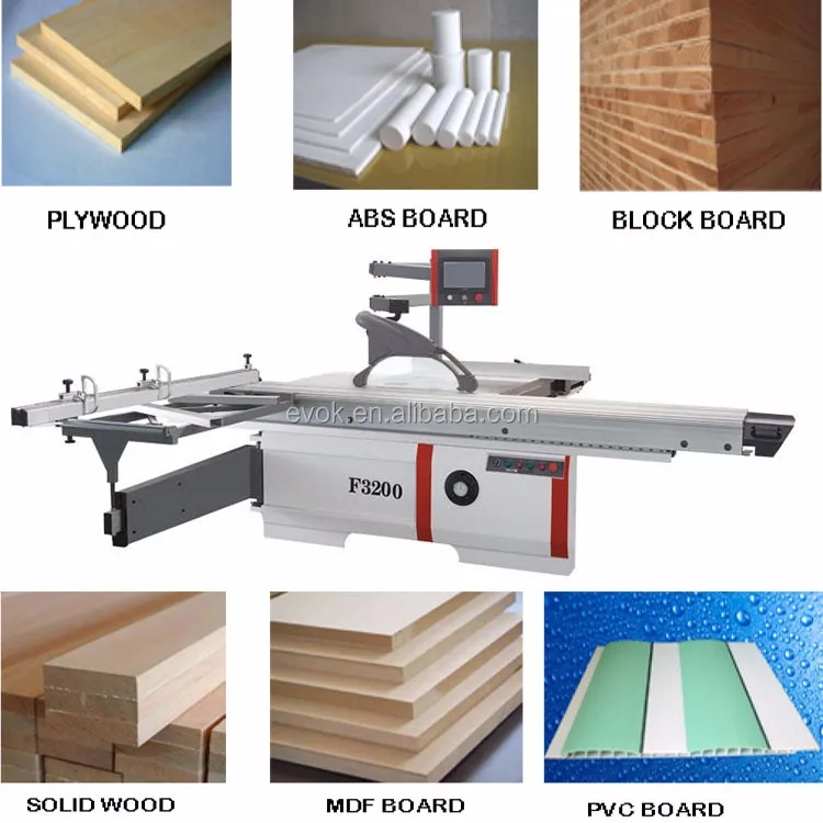 F3200 CNC High speed Sliding table saw machine, Wood cutting band saw machine, table saw for woodworking