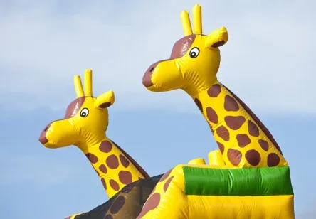 7.8 *3.8 *7.3m Giant commercial double lanes china inflatable water park slide inflatable water slide with ramp with pool