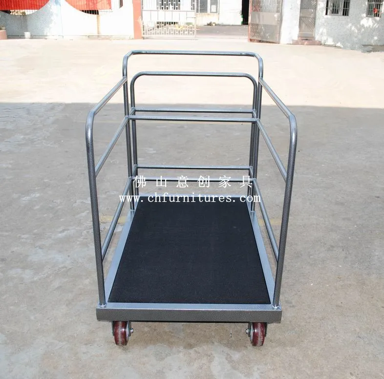 Рынок США прочный и крепкий танцпол тележка с черным ковер YC-0278