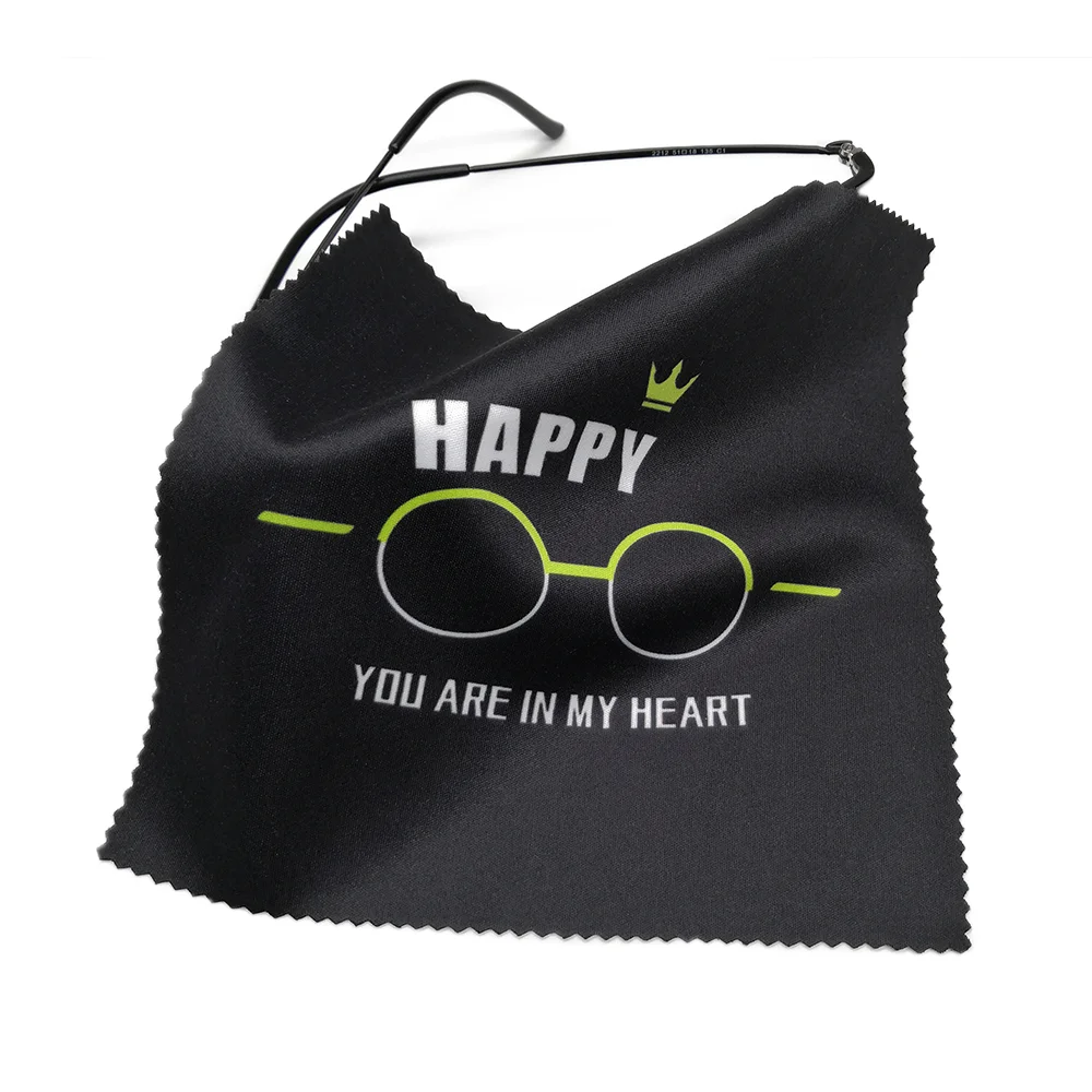 Салфетка для чистки очков из микрофибры с индивидуальным логотипом