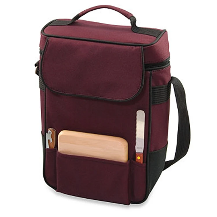 Customized eco friendly beach bag with bottle cooler