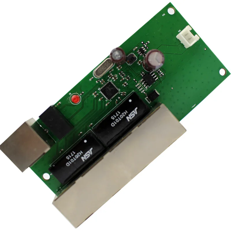 Realtek оригинальный чип 5 rj45 со светодиодным неуправляемым разъемом plug n play 4 + 1 порт мини-переключатель данных сети 12 В Лучшая производительность дизайна