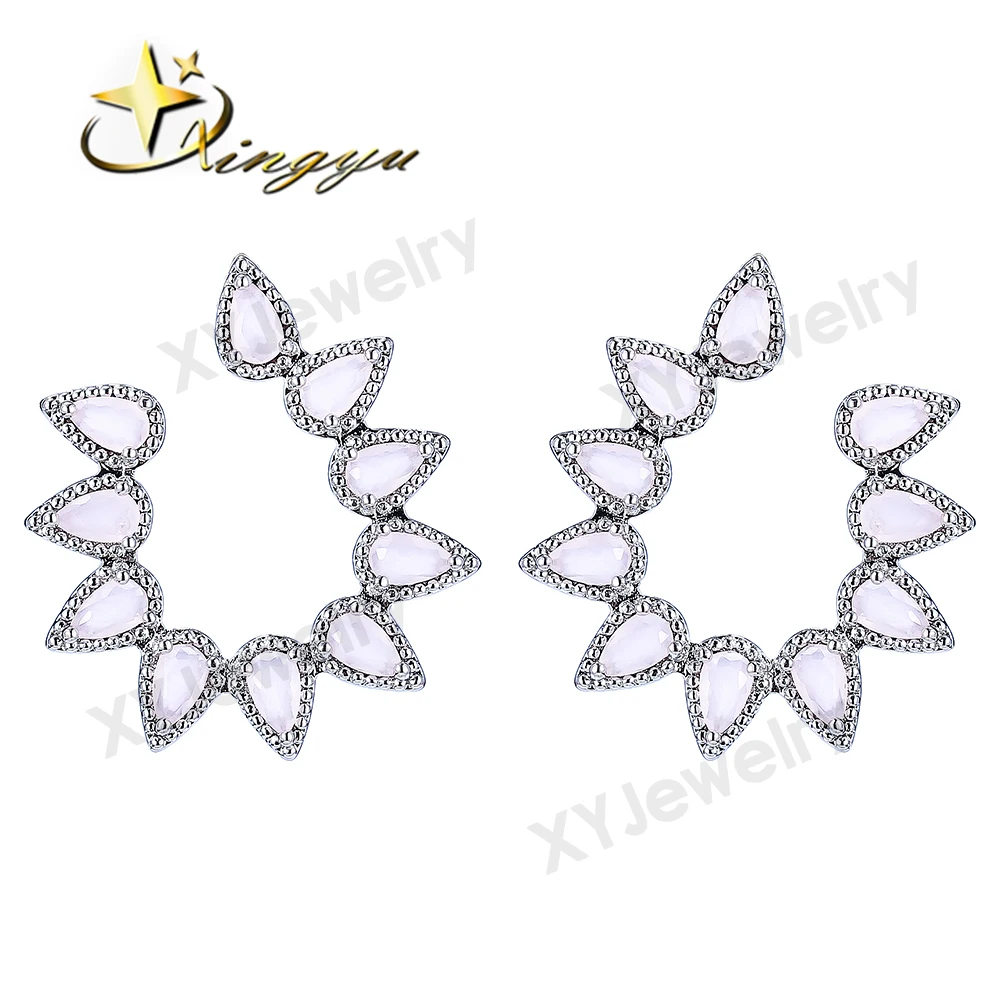 Fashionable pattern fancy earrings flower earrings for new year gift