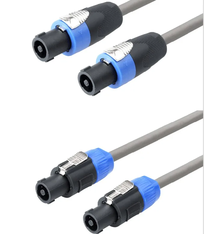 Adam Hall Cables 3 Star Serial Lautsprecherkabel 2 x 1.5 mm Lautsprecherverbinder 4Pol auf Standard  Lautsprecherverb DAP AUDIO