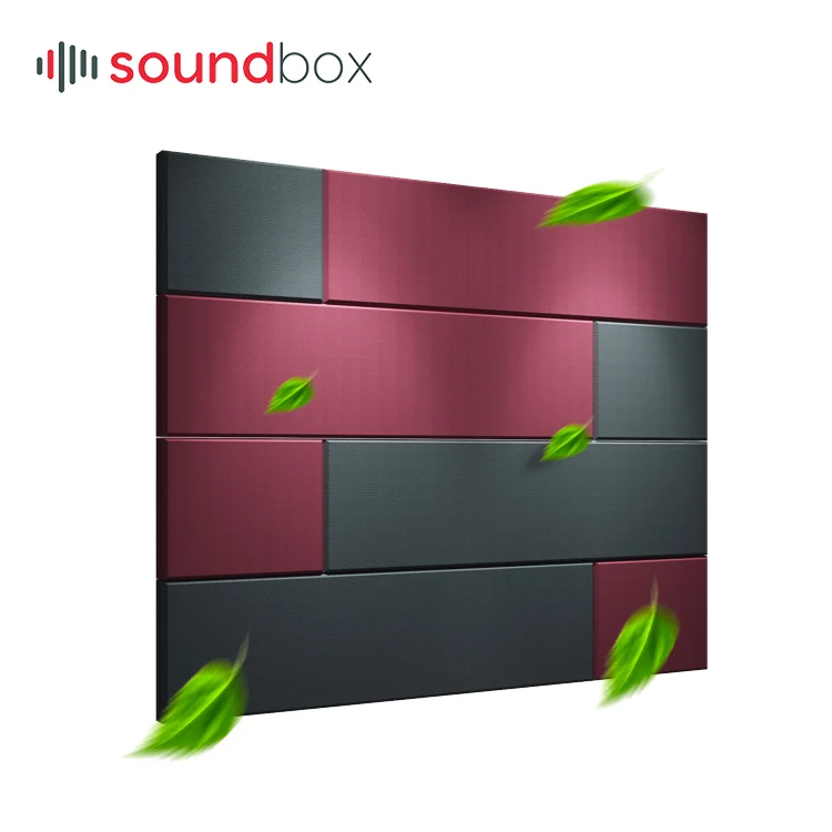 Acoustic Board Wool Sound Wall Panel High Density Wood Soundproof Glass Acoustic Cloth Customized Picture