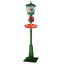 luces de la rua nevando navidade Waterproof LED Outdoor Christmas snowing street lights Snowing Vertical Streetlamp