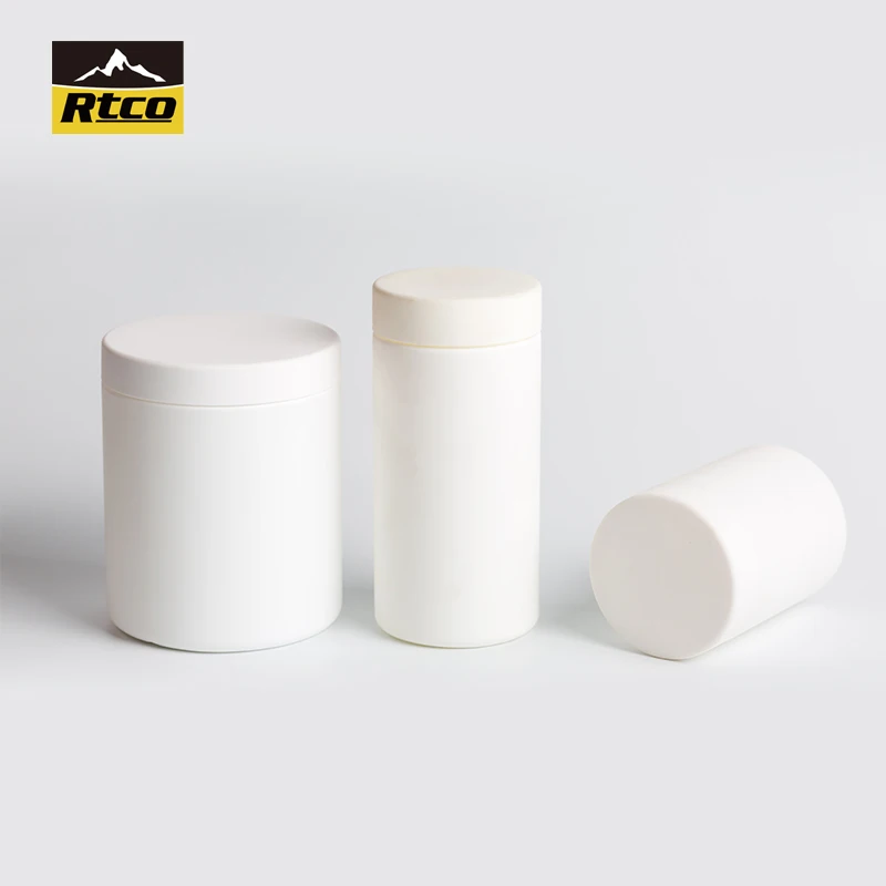 RTCO Black color plastic airless empty pe soft touch bottle