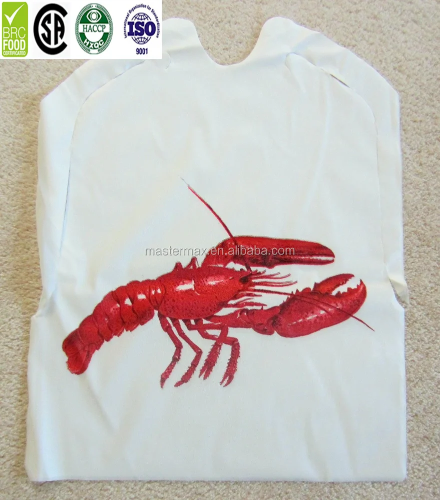 
Adult printed PE bibs ,disposable plastic bibs with factory price 