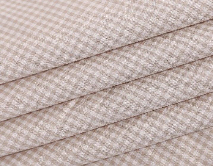 Hot products textile plain weave plaid 100% cotton fabric