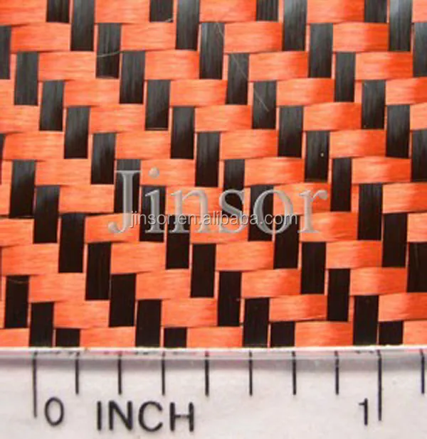 Red carbon fiber cloth