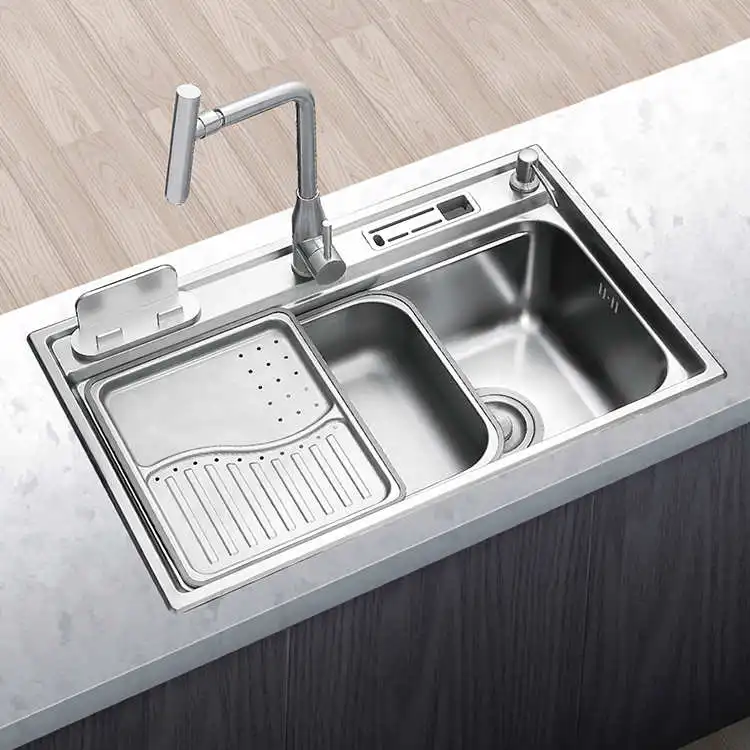 6045 Sanitary Ware Wash Basin Single  Bowl Stainless Steel Handmade Kitchen Undermount Sink