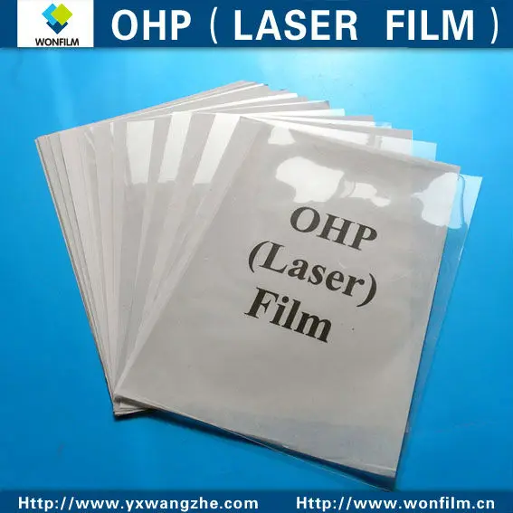 Transparent  Clear Environmental friendly  pet  laser printing OHP  film A3 297*420mm,100 mic ,100pcs/bag