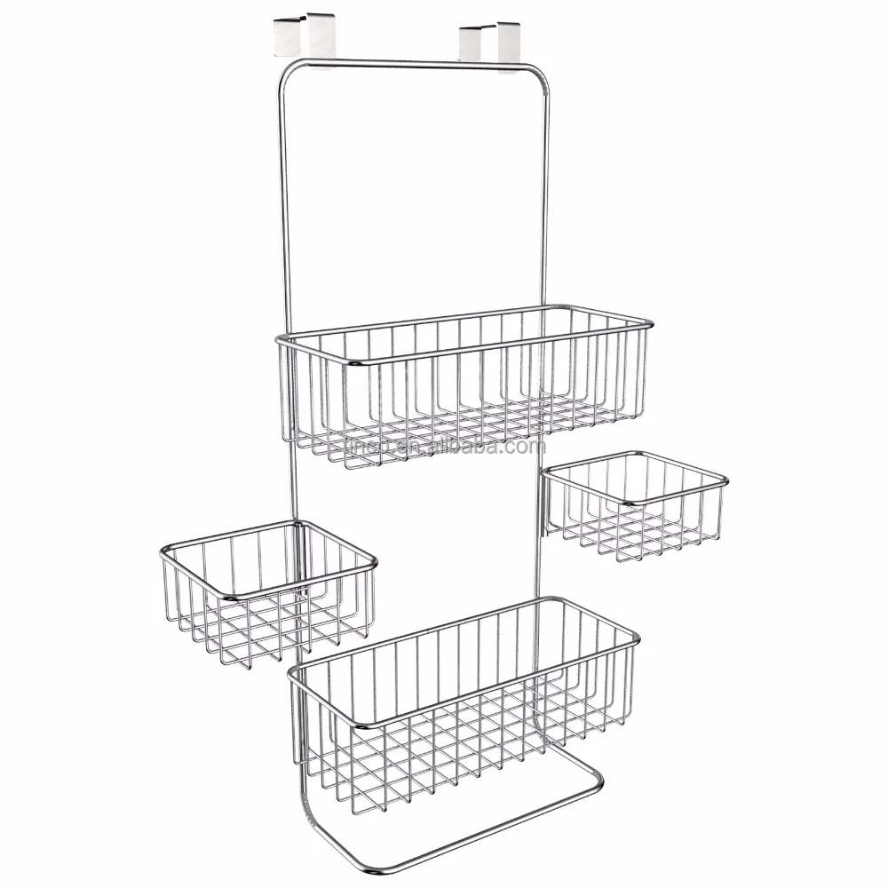 
Chrome Over Door Shower Caddy 