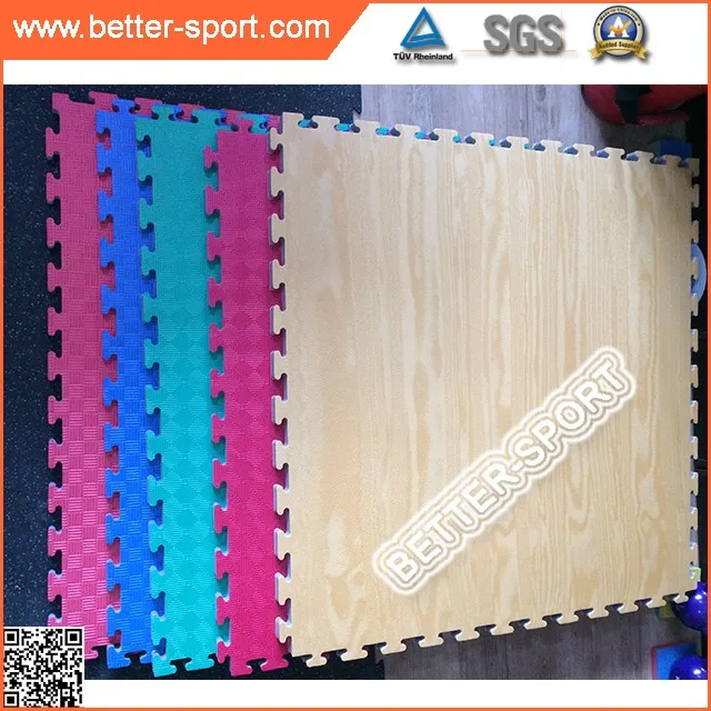 Деревянная текстура, татами EVA, пенопластовый напольный коврик, EVA Напольный коврик для тхэквондо