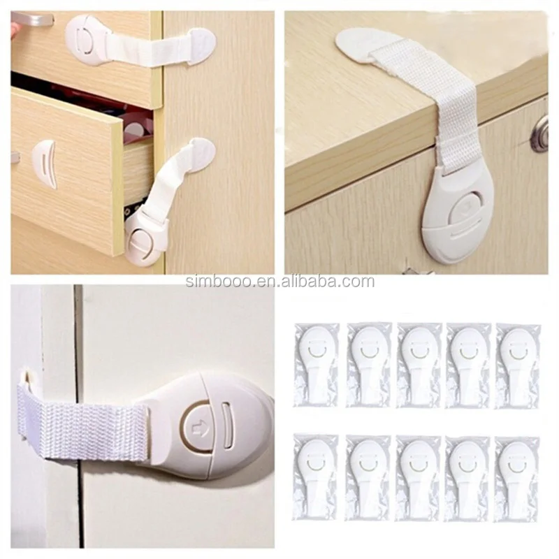 Portable Multi-functional Baby Infant Kids Adhesive Safety Locks Latches Door Cupboard Cabinet Fridge Drawer Locks