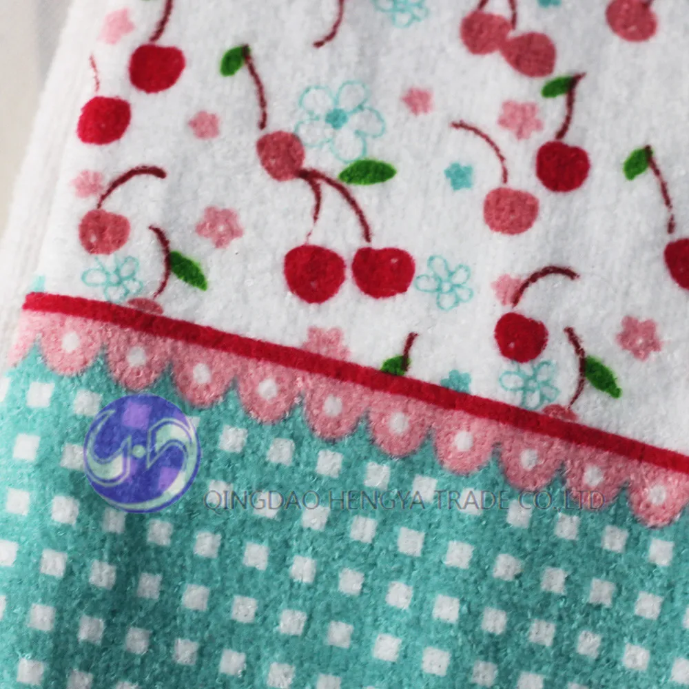 
100% cotton terry gift solid color embroidery design hand towel 