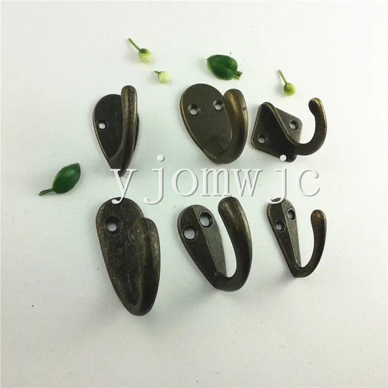 Antique bronze zinc alloy small single clasp for coat hotel coat hook