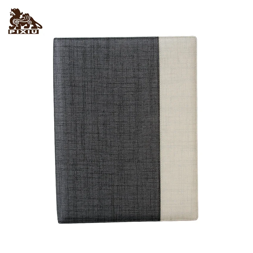 Classic hotel leather hard file folder a4 menu cover service directory