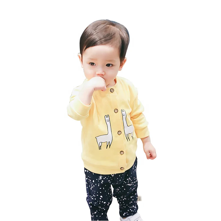 
Classic design zipper unisex animal pattern baby girl/boy coat clothes 1807 