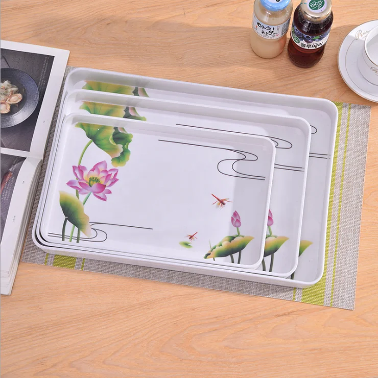 White Bread Breakfast Melamine Tray