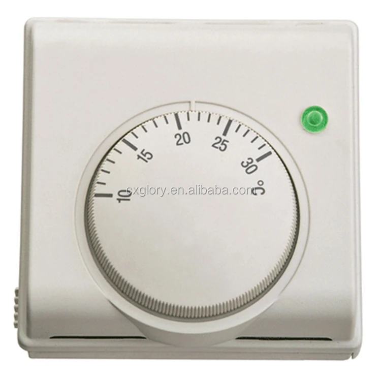 220V 6A Mechanical Room Thermostat Temperature Controller Air Condition and Floor Gas Boiler Heating
