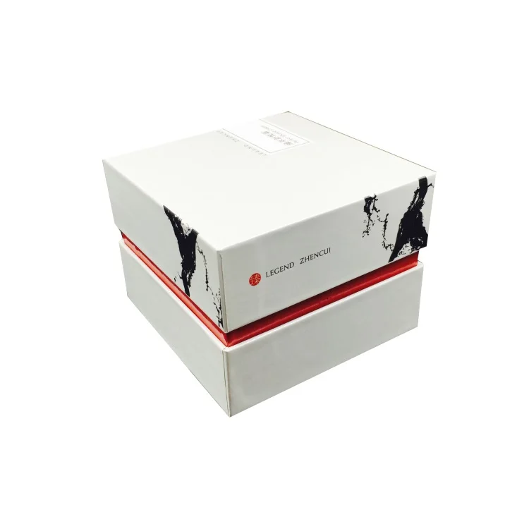 luxury Cardboard hard rigid Square fragrance gift box for packaging