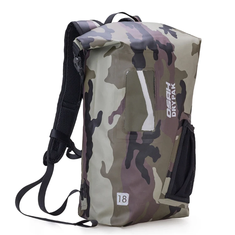 Custom Printing Casual backpack outdoor adventure backpack waterproof 18l backpack tarpaulin