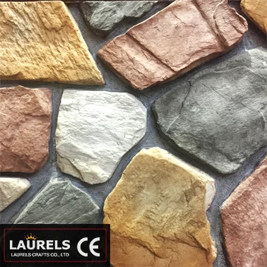 
Rock size Articial Cultural Veneer Stone Wall for Outdoor Use 