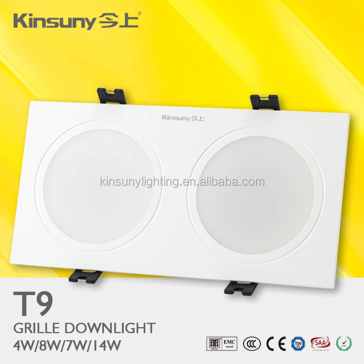 Waterproof Led Downlight Single / Double head LED square downlight