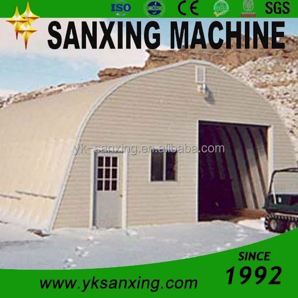 screw joint colored steel chicken house building machine