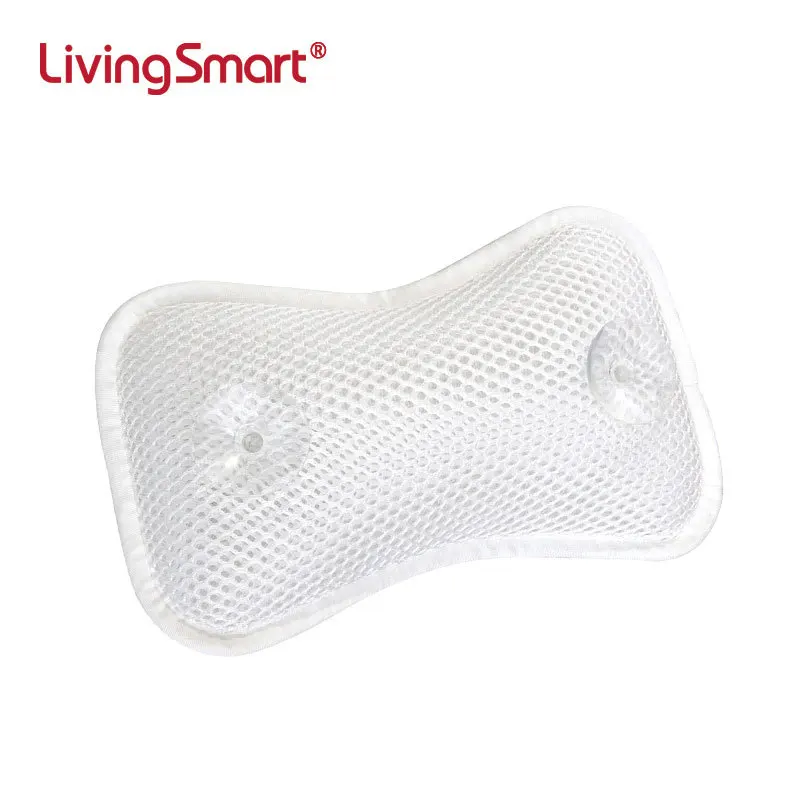 Hot Sale Spa 3D mesh bone with suction cup bath pillow