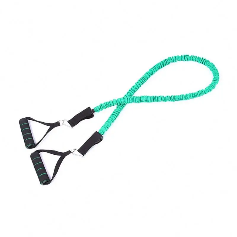 Resistance Tubes With Heavy Duty Protective Nylon Sleeves Anti-Snap 11 Pieces Set Waist Resistance Bands