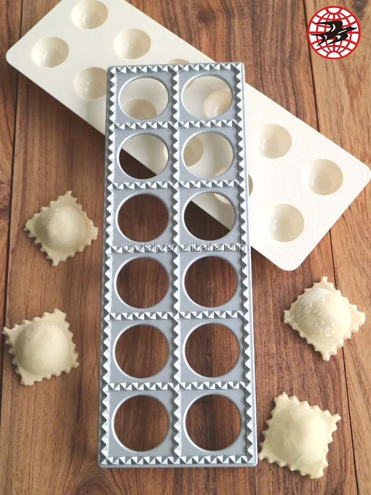 Aluminum Manual Operation Kitchenware Italian Square Shaped Ravioli Maker