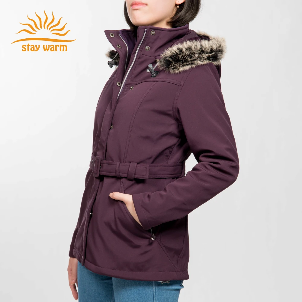 Heated Women Hooded Jacket From Wholesale Manufacturer