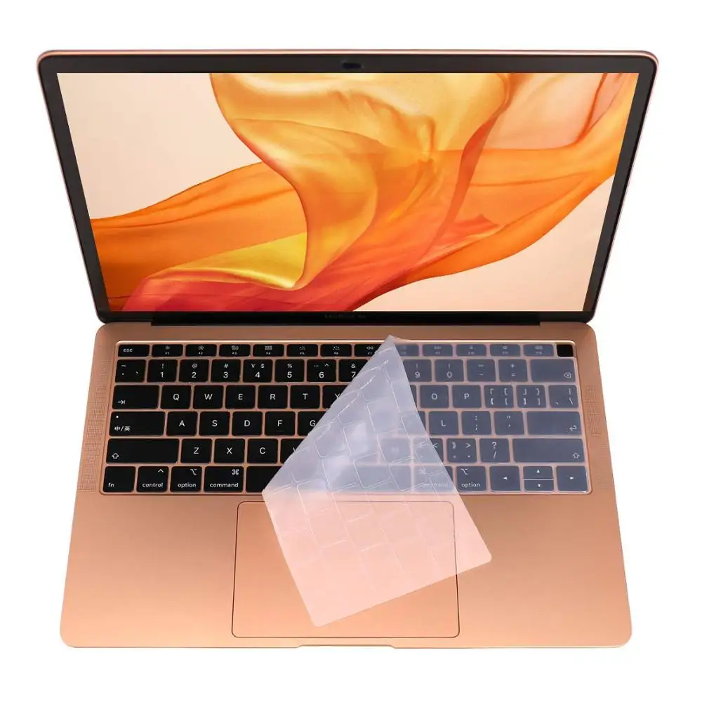 Прозрачный Ультратонкий чехол с клавиатурой для 2018 MacBook Air 13 Touch ID A1932