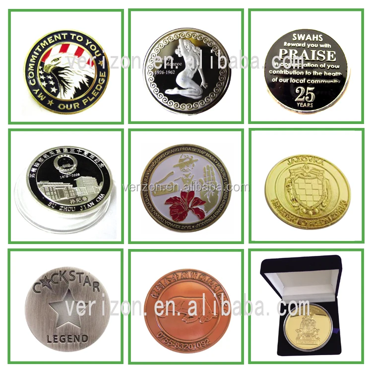 Professional Custom made metal antique gold coin